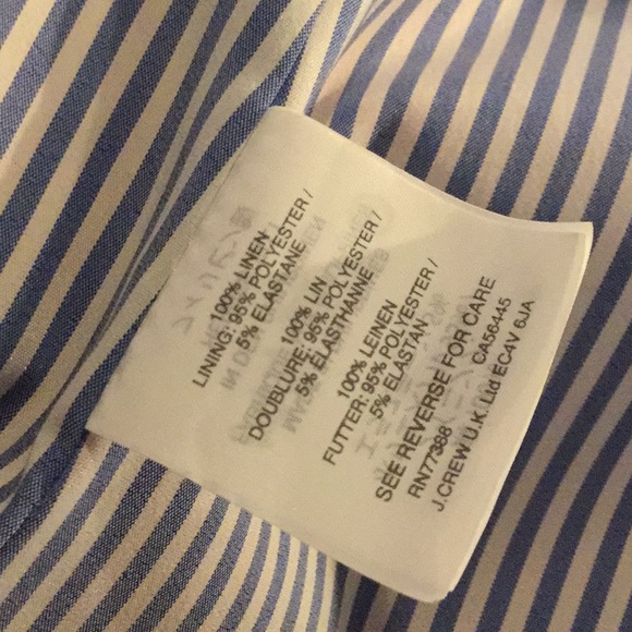 J crew linen blazer bright orange Kentucky derby equestrian horse cowgirl festiv - Picture 10 of 12